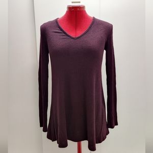 Purple sweater with criss-cross back